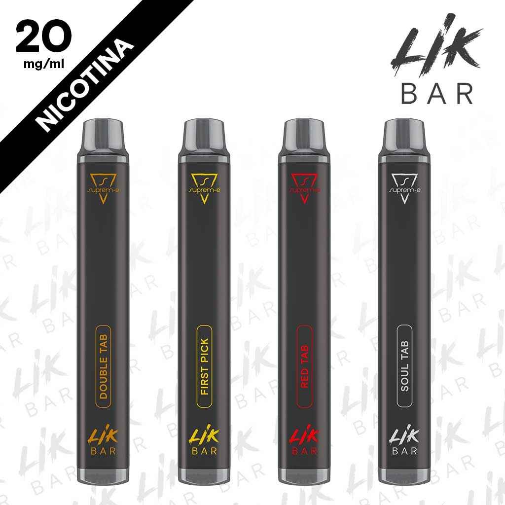 KIT 4 Gusti Tabacco LIK BAR Nic 20 Usa e Getta
