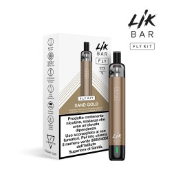 LIK BAR FLY Sigaretta Elettronica - KIT Sand Gold (Battery + Pod 0,8 Ohm)