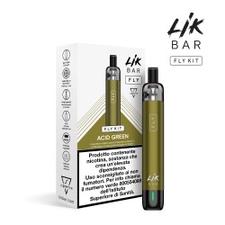 LIK BAR FLY Sigaretta Elettronica - KIT Acid Green (Battery + Pod 0,8 Ohm)