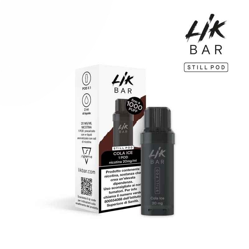 LIK BAR STILL POD - COLA ICE - Senza Nicotina e Nicotina 10 e 20