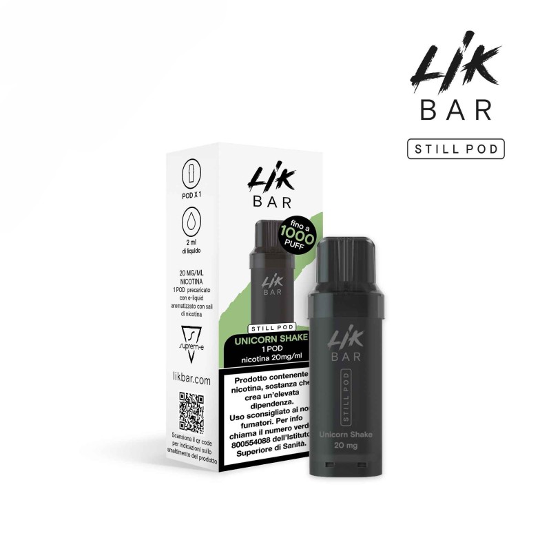 LIK BAR STILL POD - UNICORN SHAKE - Senza Nicotina e Nicotina 10 e 20