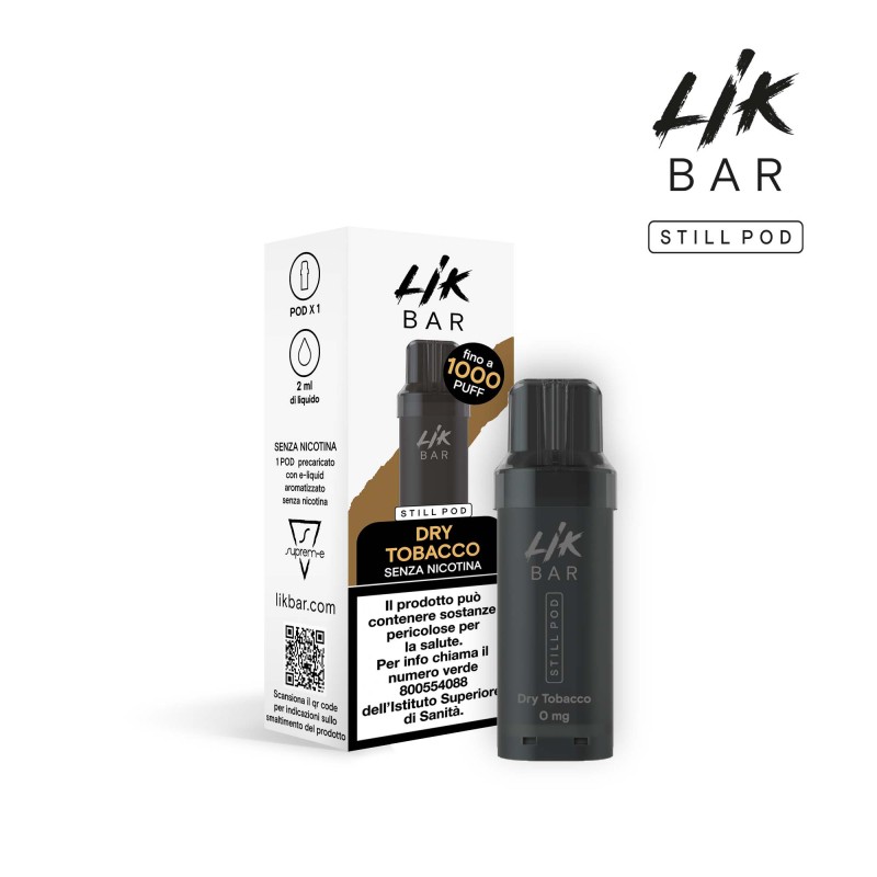 LIK BAR STILL POD - DRY TOBACCO - Senza Nicotina