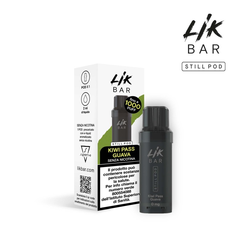 LIK BAR STILL POD - KIWI PASS GUAVA - Senza Nicotina