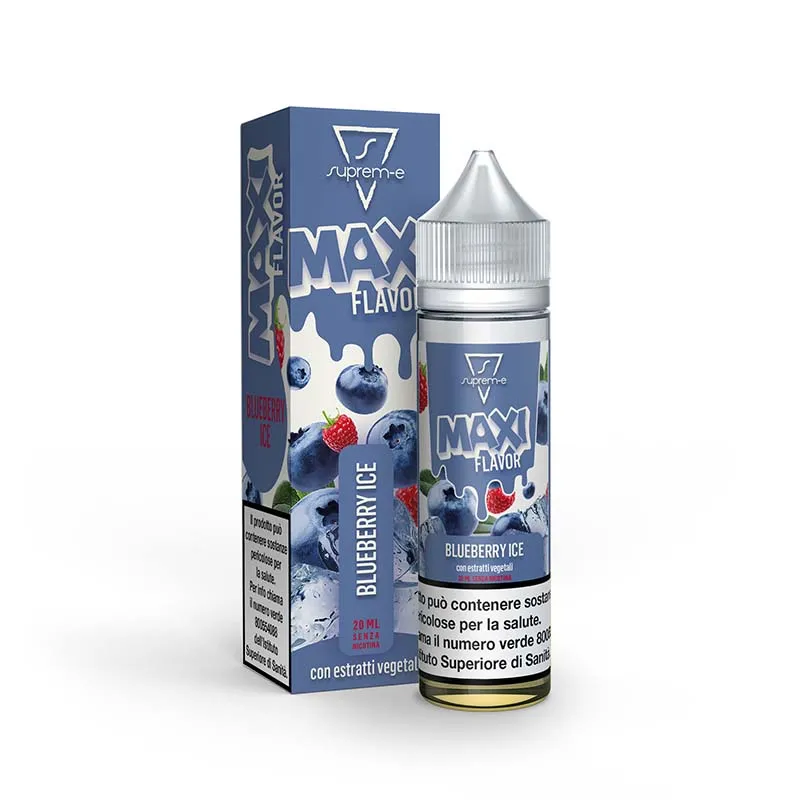 MAXI FLAVOR - BLUEBERRY ICE Shot Mix 20ml/60 Liquido per Sigaretta Elettronica by Suprem-e
