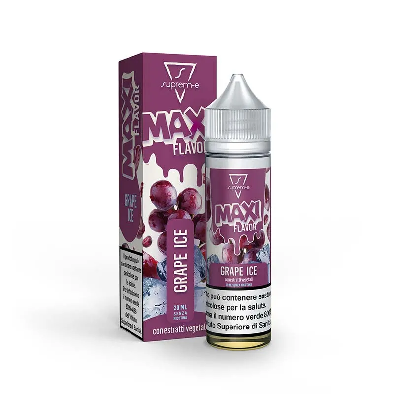 MAXI FLAVOR - GRAPE ICE Shot Mix 20ml/60 Liquido per Sigaretta Elettronica by Suprem-e
