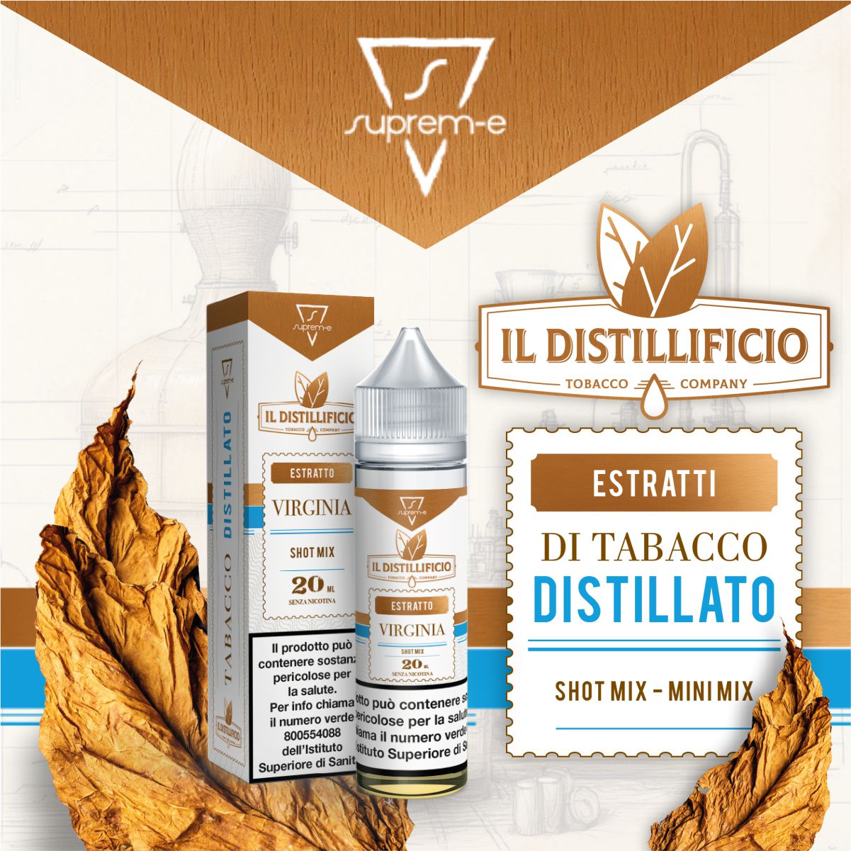 SUPREM-E Il DISTILLIFICIO - Liquidi per Sigaretta Elettronica al Tabacco