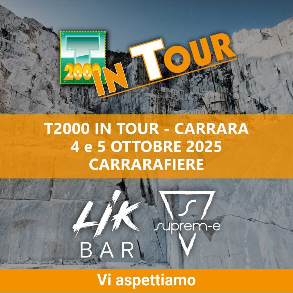 T2000 IN TOUR CARRARA 4 E 5 OTTOBRE 2025 CARRARAFIERE