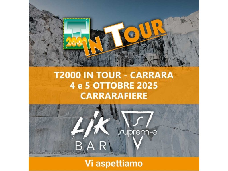 T2000 IN TOUR CARRARA 4 E 5 OTTOBRE 2025 CARRARAFIERE