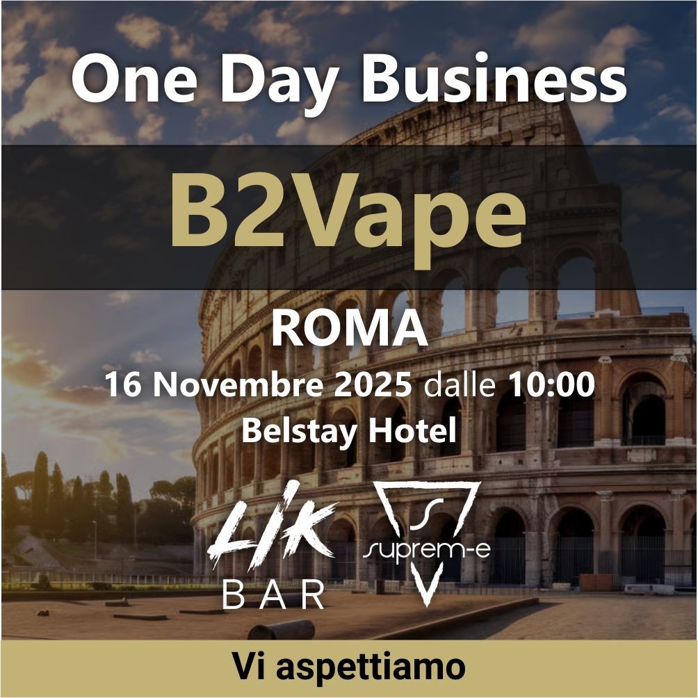 B2Cvape Roma: L'Evento B2B Imperdibile per il Settore Vaping del 16 Novembre 2025