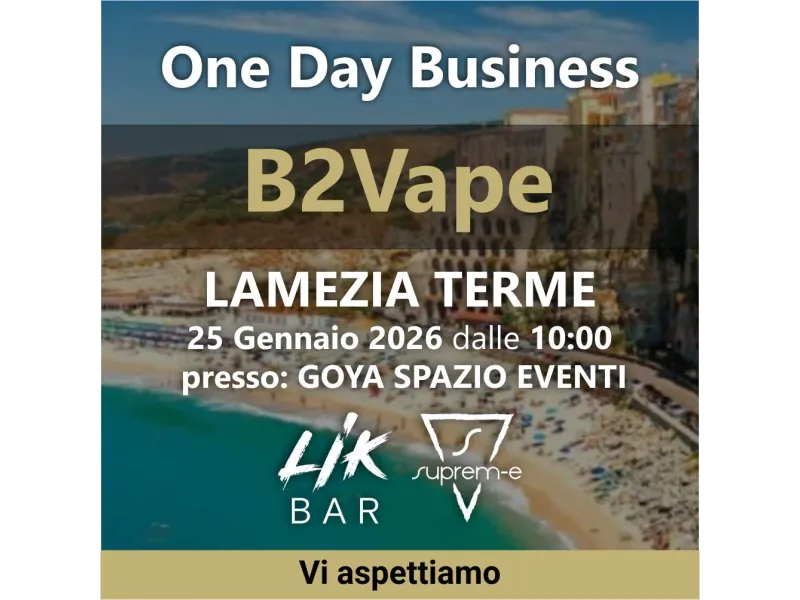 Suprem-e al B2Vape 2026: Incontriamoci a Lamezia Terme | Suprem-e