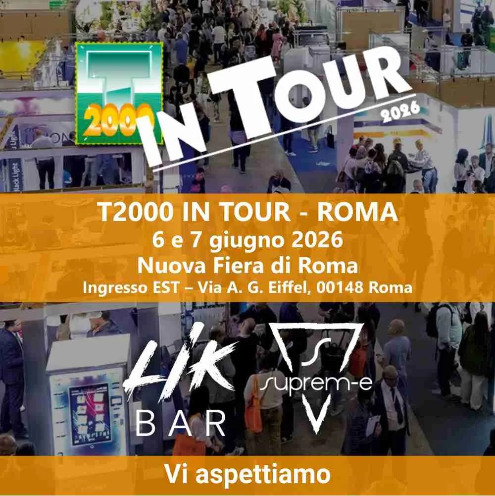 Suprem-e e LIK BAR ti aspettano al T2000 di Roma: vieni a scoprire le novità dedicate alle tabaccherie